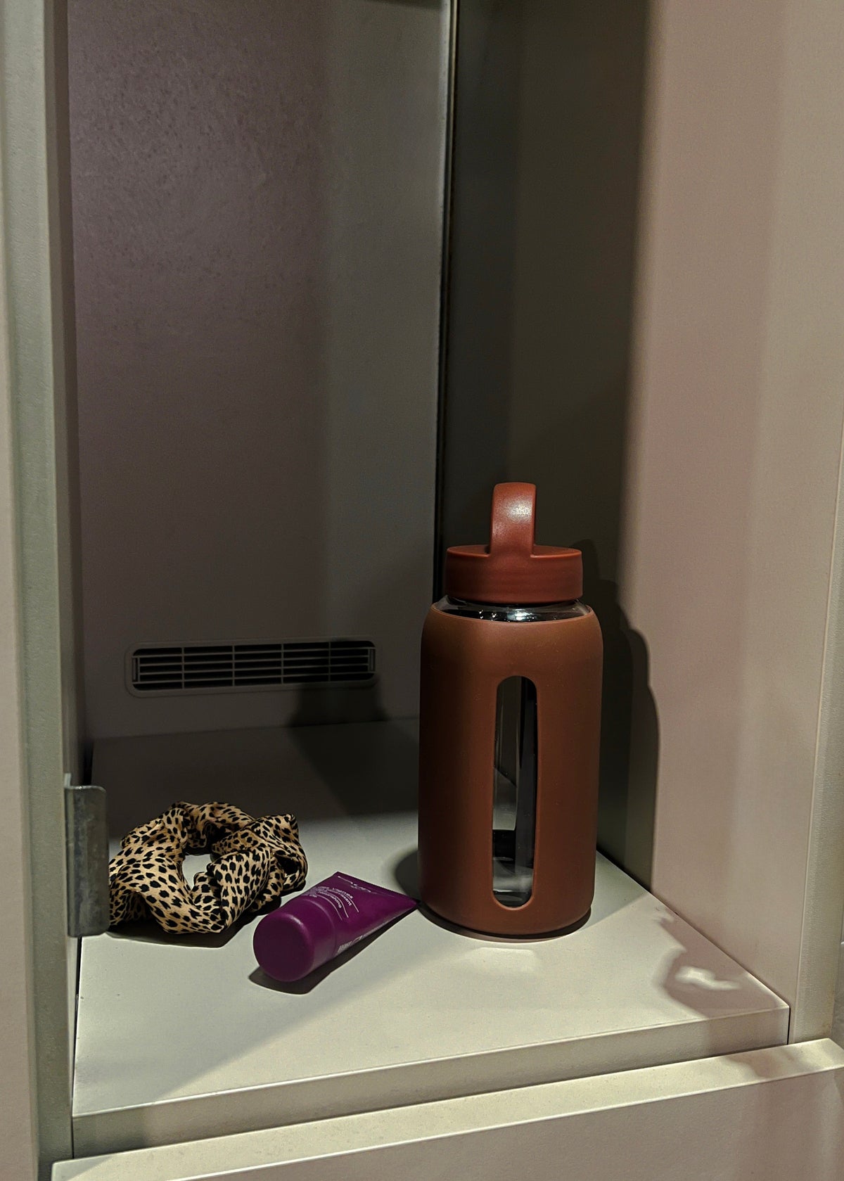 Gourde en verre chocolat avec paille — ORA by CR